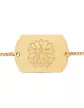 Bracelet Militaire Chaîne Gourmette Pré Illustrée Lion Origami pour homme
