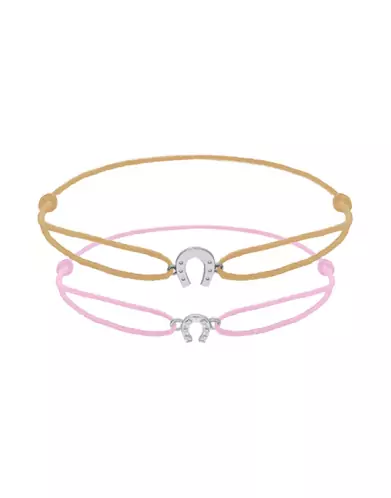 Duo Bracelets Cordons Fer à Cheval Maman Enfant