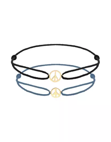 Duo Bracelets Cordons Peace Papa Enfant