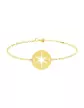 Bracelet Médaille Étoile Or