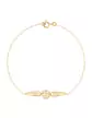Bracelet Or jaune Filigrane Motif goutte