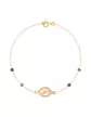 Bracelet Or jaune Filigrane et Pierres Fines