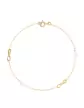 Bracelet Or jaune Infini et Perles
