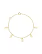 Bracelet 5 Pampilles filigranes en Or jaune