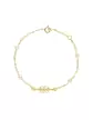 Bracelet Filigrane et Perles en Or jaune