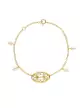 Bracelet Filigrane et Pampilles Perles en Or jaune