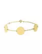 Bracelet Trois Médailles Rondes en Or Personnalisable