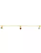 Bracelet Or jaune 18K 3 Pampilles Pierres Fines Couleur