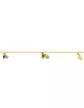 Bracelet Or jaune 18K 6 Pampilles Pierres Fines Vertes et Bleues