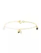 Bracelet Or jaune 18K Perle et Onyx