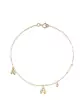 Bracelet Or jaune 18K Pampilles Pierres Fines Claires