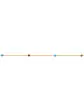Bracelet Or jaune 18K 4 Pampilles Pierres Fines bleues et roses