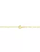 Bracelet Identité Bébé plaque rectangle soleil Maille alternée