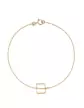 Bracelet or jaune 18K Géométrique Carré