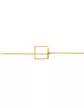 Bracelet or jaune 18K Géométrique Carré