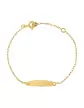 Bracelet Identité Bébé 18K Plaque Ovale
