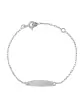 Bracelet Identité Bébé 18K Plaque Ovale