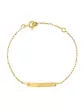 Bracelet Identité Bébé 18K Plaque Rectangle