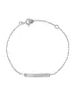 Bracelet Identité Bébé 18K Plaque Rectangle