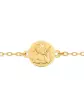 Bracelet Médaille Ange qui pense en Or