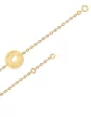 Bracelet Médaille Ronde ajourée Coeur 