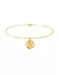 Bracelet Breloque Médaille Prière de la Vierge en Or