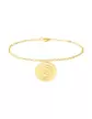 Bracelet Breloque Médaille Vierge à l'enfant en Or