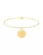 Bracelet Breloque Médaille Vierge en Or