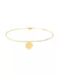 Bracelet Breloque Médaille Ange en Or