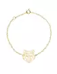 Bracelet Origami Loup en Or