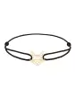 Bracelet Cordon Origami Chat en Or