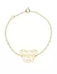 Bracelet Origami Bulldog en Or