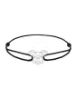 Bracelet Cordon Origami Bulldog en Or
