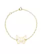 Bracelet Origami Papillon en Or