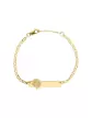 Gourmette Arbre de Vie en Or Jaune 18K Personnalisable