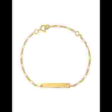 Gourmette Bébé Maille Alternée image cachée