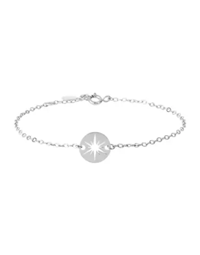 Bracelet Médaille Étoile en Or