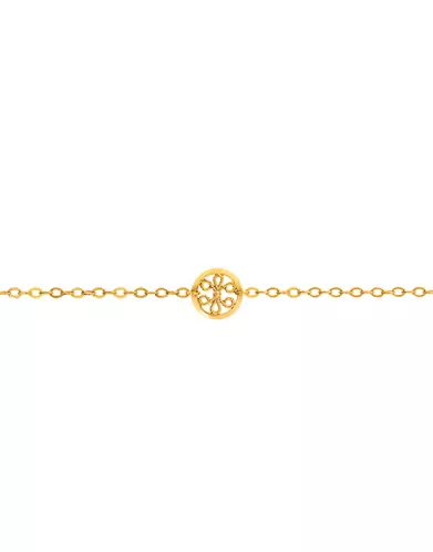 Bracelet Or jaune Filigrane Motif Rond