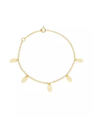 Bracelet 5 Pampilles filigranes en Or jaune
