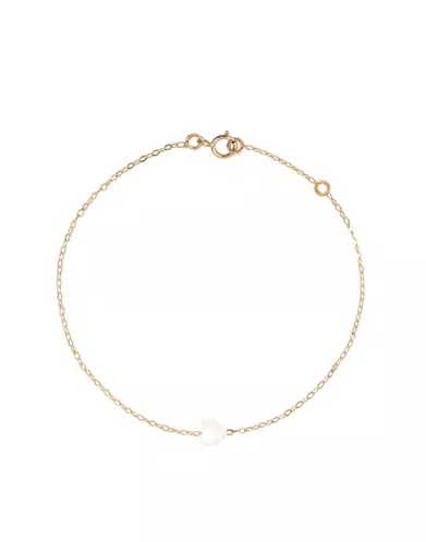 Bracelet Or jaune 18K Coeur de Nacre