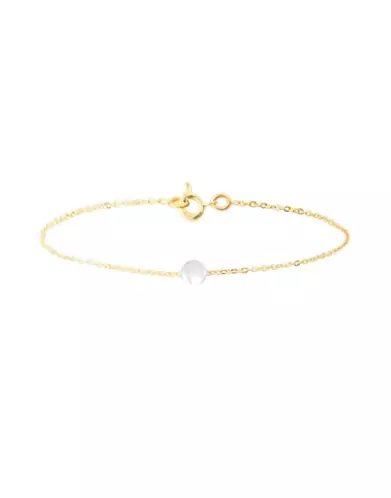 Bracelet Or jaune 18K Pastille de Nacre