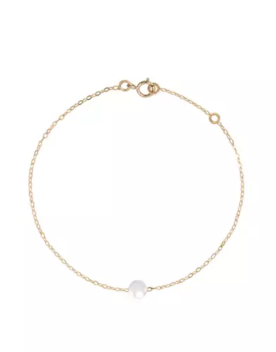 Bracelet Enfant en Or Jaune 18K Pastille de Nacre