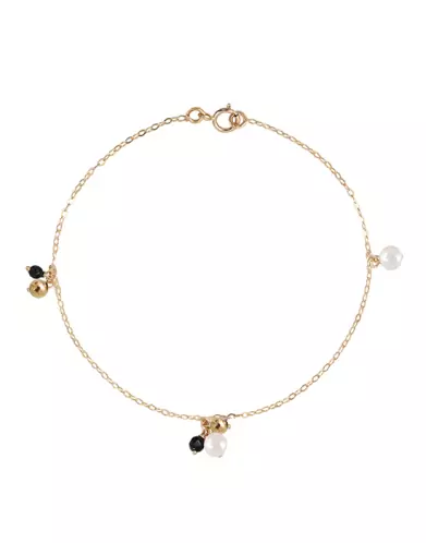 Bracelet 18K Perle et Onyx