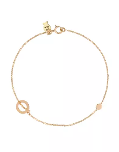Bracelet or jaune 18K Géométrique Rond