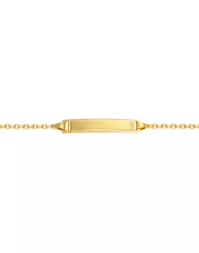 Gourmette Bébé Or Maille Forçat