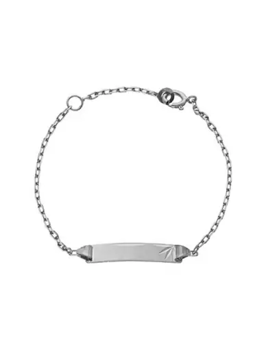 Gourmette Bébé Or Maille Forçat Motif Soleil