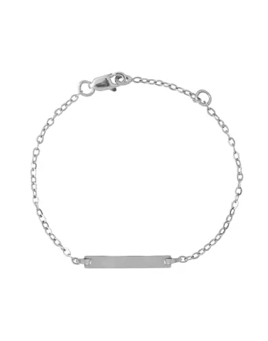 Gourmette Bébé 18K Plaque Fine