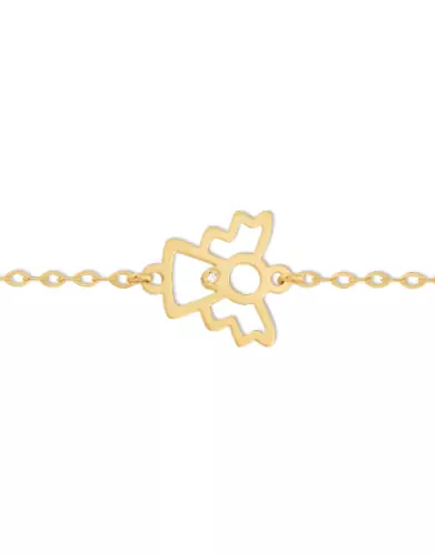 Bracelet Motif Ange en Or