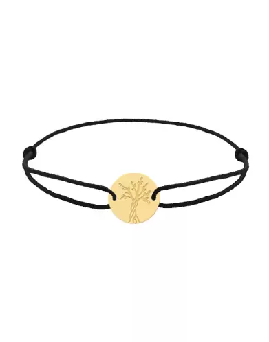 Bracelet Cordon Arbre de Vie en Or