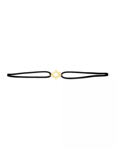 Bracelet Cordon Etoile de David en Or